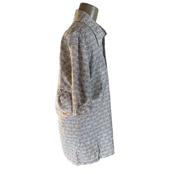 VTG Jandy Place Bardon Big Collar Disco Shirt Men’s M Tribal Paisley - Picture 5 of 6